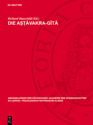 cover image of Die Aṣṭāvakra-Gītā
